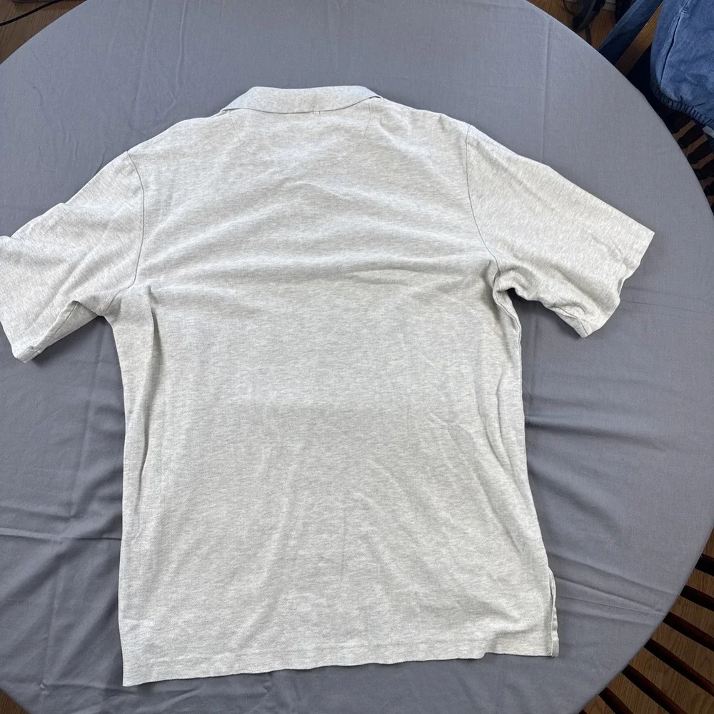 Polo Ralph Lauren Classic Fit Short Sleeve Cotton Polo Shirt Light Gray L